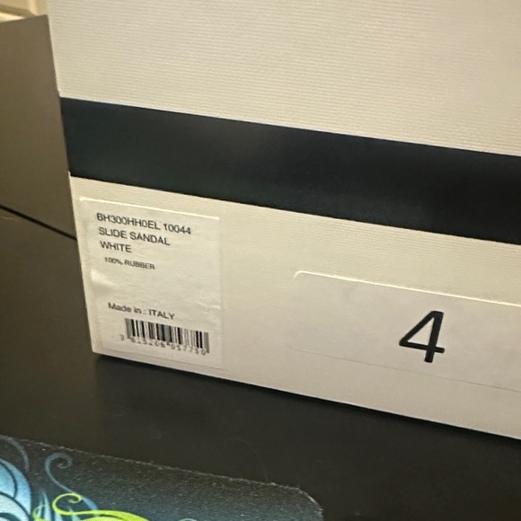 Givenchy White Logo Slide Sandals - Picture 7 of 7